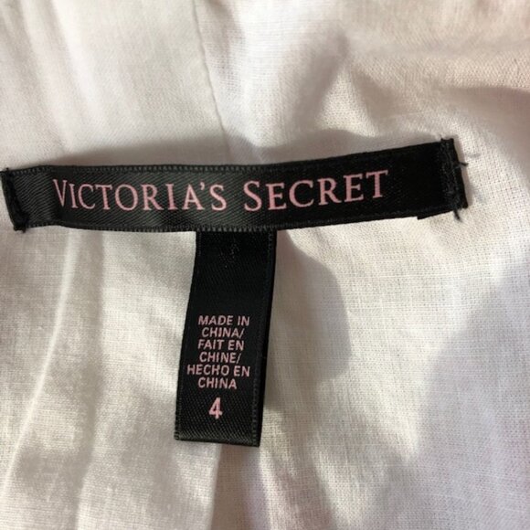 VICTORIA'S SECRET Linen Floral Print Lined 3/4 Sleeve Blazer 4 - Picture 17 of 17